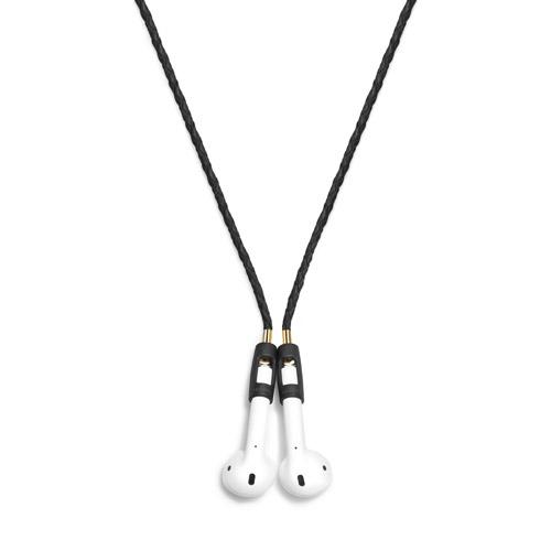 TAPPER レザーイヤホンストラップ for AirPods(エアーポッズ)(ブラック) Leather-Strap-BK BLACK |  | 01