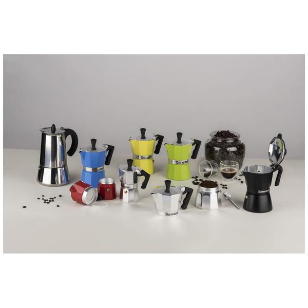 BARAZZONI 直火用 エスプレッソコーヒーメーカー3カップ LA CAFFETTIERA ALLUMINIO E COLORATA スカイブルー 83000550357 |  | 04
