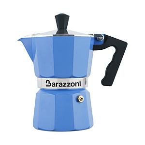 BARAZZONI 直火用 エスプレッソコーヒーメーカー1カップ LA CAFFETTIERA ALLUMINIO E COLORATA スカイブルー 83000550157 | 