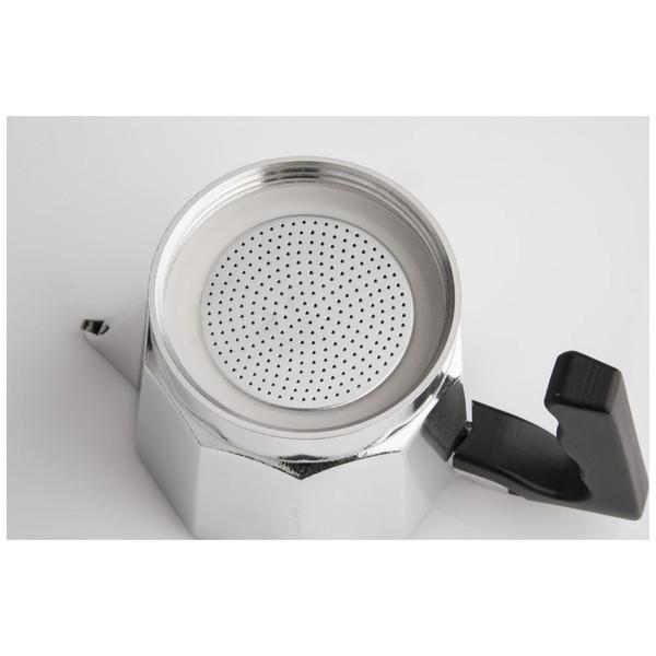 BARAZZONI 直火用 エスプレッソコーヒーメーカー9カップ LA CAFFETTIERA ALLUMINIO E COLORATA シルバー 830005509 |  | 01