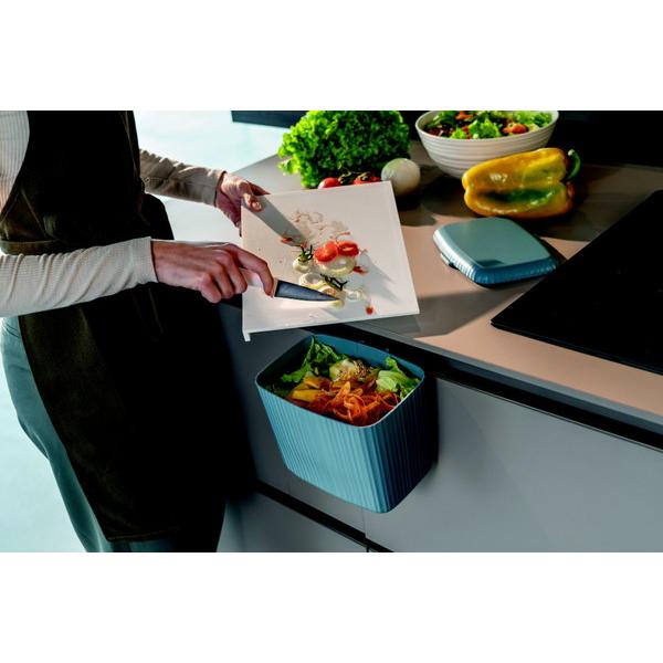 グッチーニ 再生プラスチック製 高品質フタ付きゴミ箱 キッチンキャビネット 2P BIO WASTY  セージグリーン 185700176-CN ［3L］ 【852】 | グッチーニ | 03