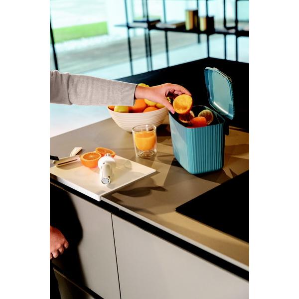 グッチーニ 再生プラスチック製 高品質フタ付きゴミ箱 キッチンキャビネット 2P BIO WASTY  マスタードイエロー 185700206-CN ［3L］ 【852】 | グッチーニ | 04