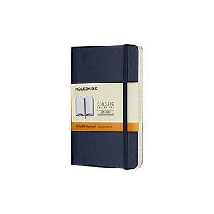MOLESKINE ノートブック ソフトカバー Pocket クラシック サファイアブルー QP611B20 ［横罫線］ | 