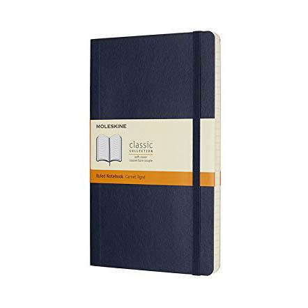 MOLESKINE カラーノート ノートブック ソフトカバー ルールド（横罫） サファイアブルー Large QP616B20 | ブランド登録なし | 01