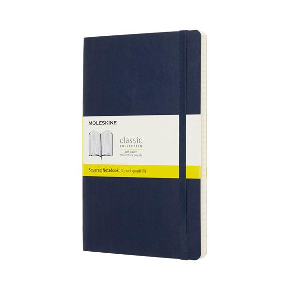 MOLESKINE カラーノート ノートブック ソフトカバー スクエアード(方眼) Sブルー Large QP617B20 | ブランド登録なし | 01