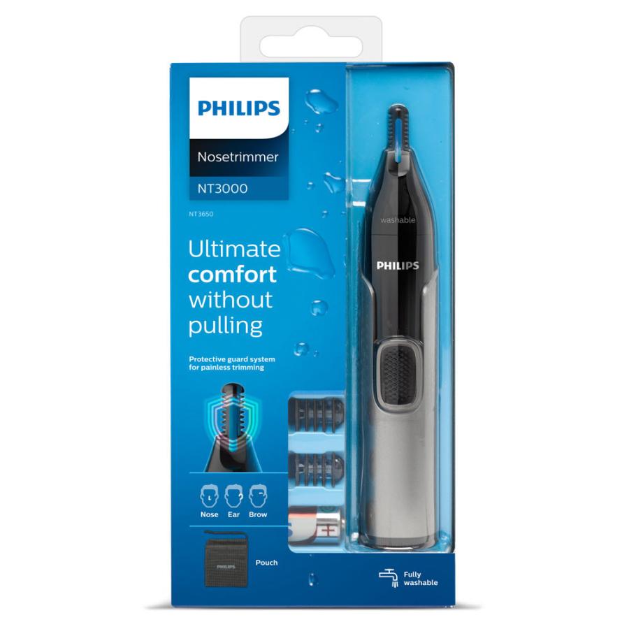PHILIPS(フィリップス) NT3650/16 ノーズエチケットカッター  ブラック×メタリックシルバー | Philips | 04
