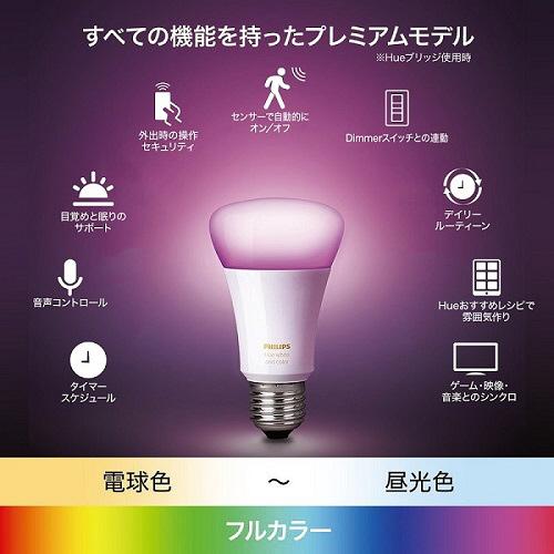 PHILIPS(フィリップス) PLH30CL [Philips Hue フルカラーシングル E26 75W]    ［E26 /一般電球形 /1個］｜y-sofmap｜02