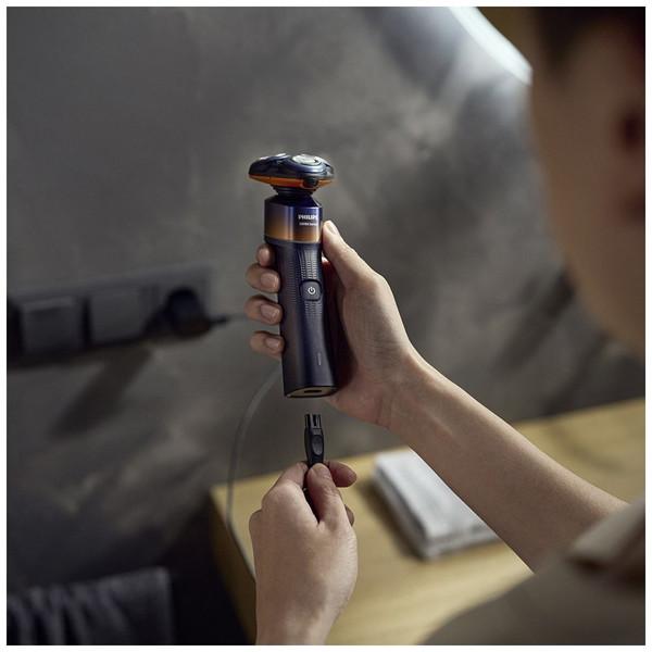 PHILIPS(フィリップス) フィリップス シェーバー 5000X シリーズ  オレンジ×アドリアブルー X5012/05 ［回転刃］ | Philips | 05