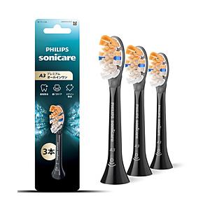 ソニッケアー ブラシヘッド　プレミアムオールインワン 3本組　ブラック  ブラック HX9093/91 ［3本入］ | 