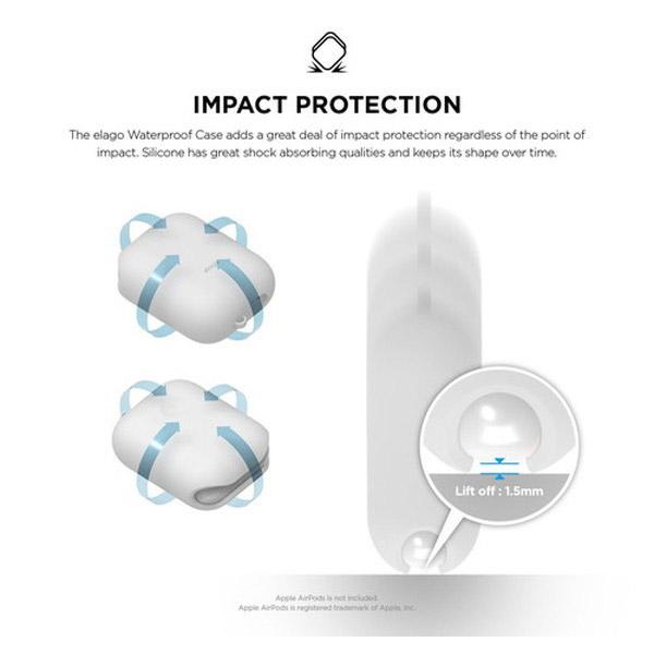 ELAGO AirPods(エアーポッズ)WaterProof Case(ケース) for AirPods EL_APDCSSCWC_WH White |  | 05
