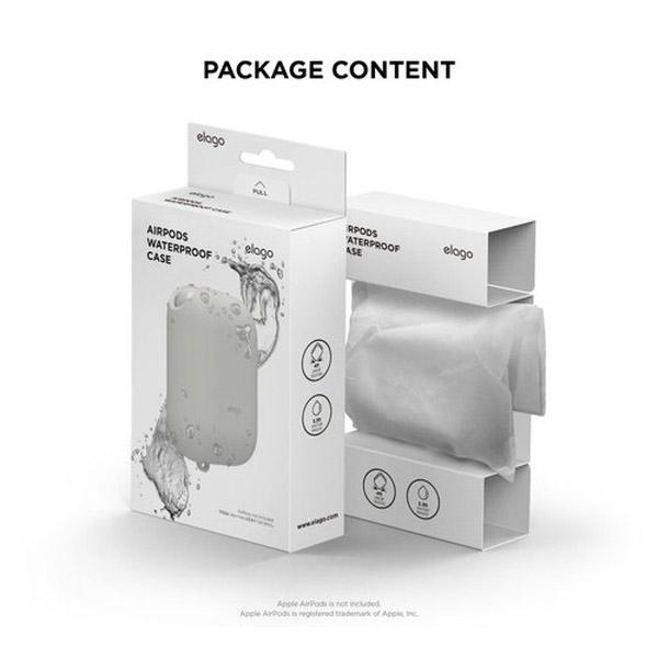 ELAGO AirPods(エアーポッズ)WaterProof Case(ケース) for AirPods EL_APDCSSCWC_WH White |  | 08
