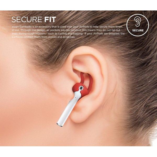 ELAGO AirPods(エアーポッズ)用シリコンカバー EarPads for AirPods EL_APDCSSCED_RD レッド |  | 02
