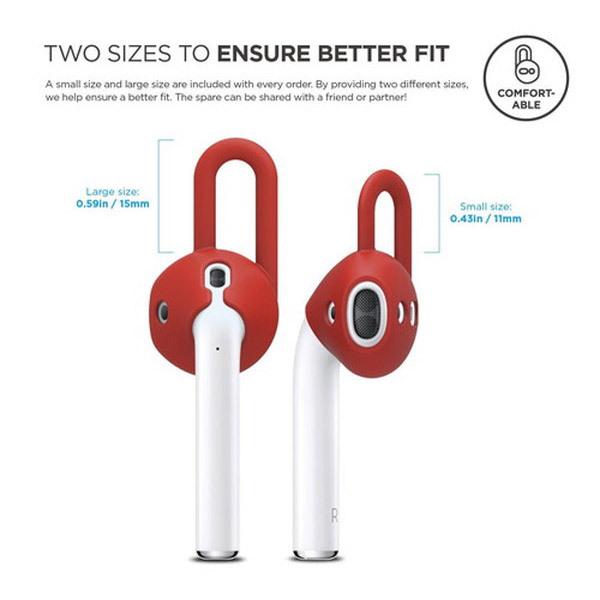 ELAGO AirPods(エアーポッズ)用シリコンカバー EarPads for AirPods EL_APDCSSCED_RD レッド |  | 03