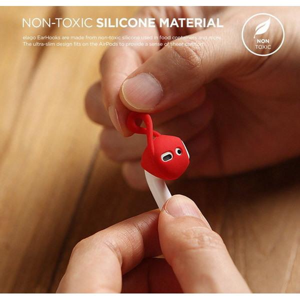 ELAGO AirPods(エアーポッズ)用シリコンカバー EarPads for AirPods EL_APDCSSCED_RD レッド |  | 07