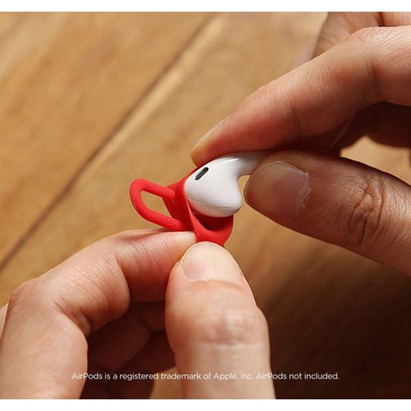 ELAGO AirPods(エアーポッズ)用シリコンカバー EarPads for AirPods EL_APDCSSCED_RD レッド |  | 08