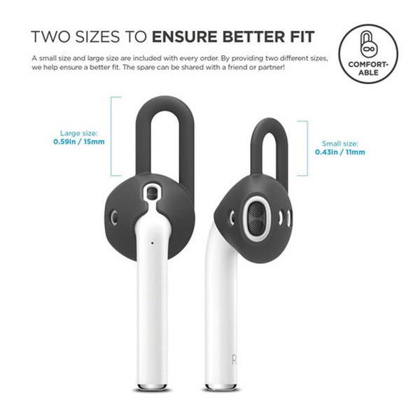 ELAGO AirPods(エアーポッズ)用シリコンカバー EarPads for AirPods EL_APDCSSCED_GY ダークグレイ 【864】 |  | 03