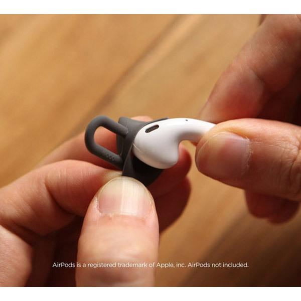 ELAGO AirPods(エアーポッズ)用シリコンカバー EarPads for AirPods EL_APDCSSCED_GY ダークグレイ 【864】 |  | 08