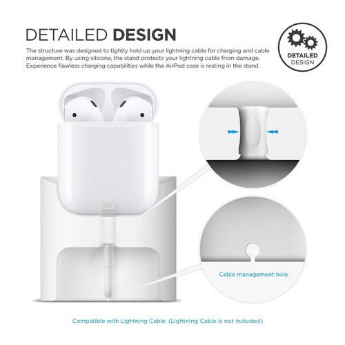 ELAGO CHARGINGSTATION(スタンド)forAirPods(エアーポッズ)EL_APDSTSCCS_WH White [振込不可] |  | 02