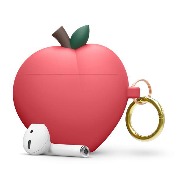 ELAGO AirPods(第2/1世代) カラビナ付きケース PEACH HANG for AirPods /AirPods 2nd Charging / AirPods 2nd Wireless (Red)  Red EL_APACSSCPN_RD |  | 01