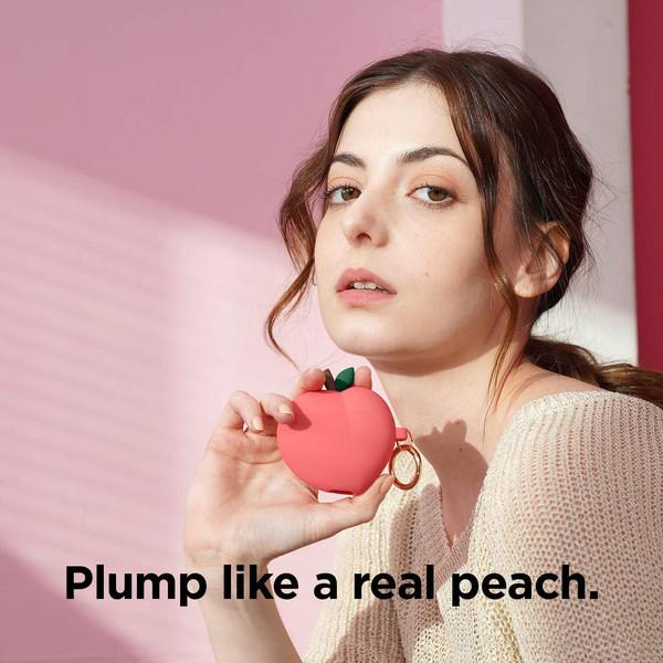 ELAGO AirPods(第2/1世代) カラビナ付きケース PEACH HANG for AirPods /AirPods 2nd Charging / AirPods 2nd Wireless (Red)  Red EL_APACSSCPN_RD |  | 02
