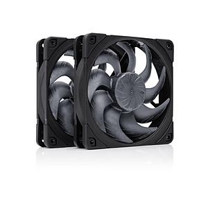 NOCTUA ケースファンx2 [120mm /1800RPM] chromax.black NF-A12X25-G2