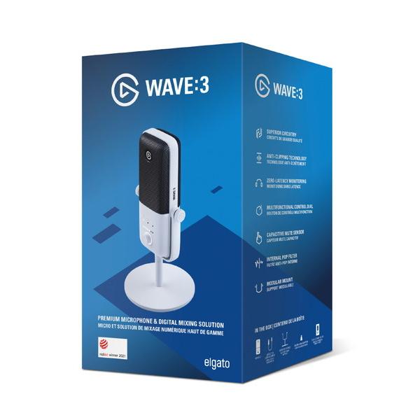 ELGATO 10MAB9911-JP ゲーミングマイク Wave:3 White Edition ホワイト [USB] |  | 03