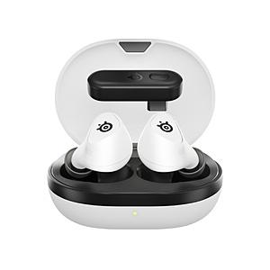 SteelSeries 61682J ゲーミングヘッドセット Arctis GameBuds ホワイト ［ワイヤレス（Bluetooth＋USB-C） /両耳 /イヤホンタイプ］ | 