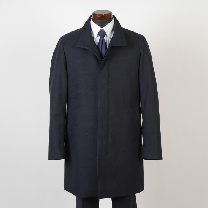 スタンドカラー コート メンズ ｌｌサイズ ライナー付き ビジネスコートシャドー千鳥格子柄 Sg X 9000 Gc Gc 洋服倉庫yahoo 店 通販 Yahoo ショッピング