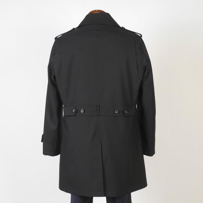 シングルトレンチ コート メンズ M L LL 3L サイズ 織り柄 ライナー