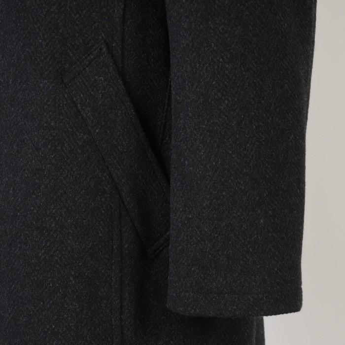 スタンドカラー コート メンズアンゴラ混ウール100％ Lサイズ ビジネスコート織り柄 SG-L 18000 GC36147 :gc36147
