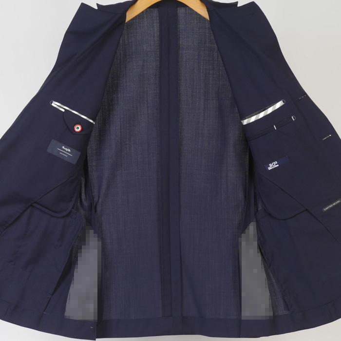 スーツ1タック 段返り3釦 ビジネススーツ メンズ Y5 伊 MARZOTTO