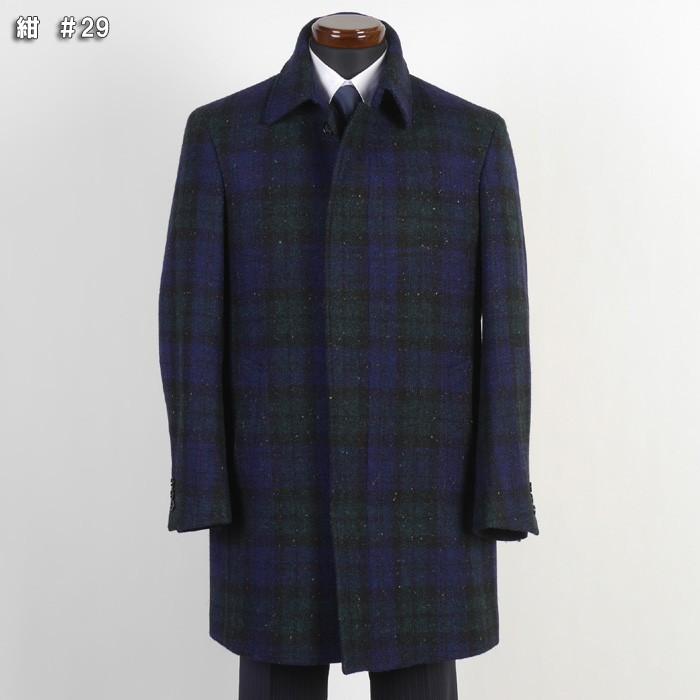 Harriss ハリスツイード ステンカラー コート メンズ Harris Harriss ハリスツイード ステンカラー コート メンズ Harris