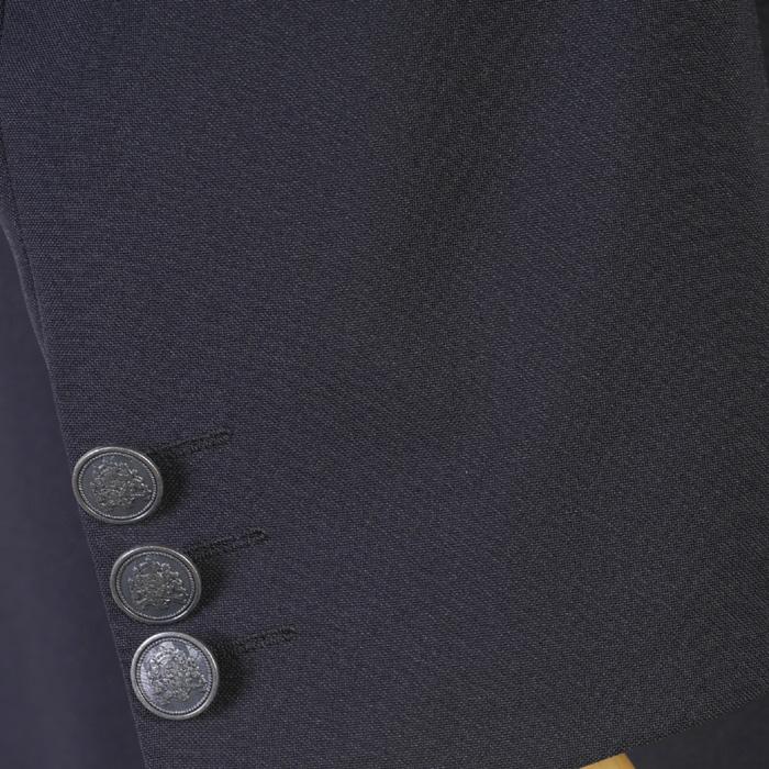 剣道 審判 服 紺ブレザー 銀ボタン ジャケット メンズ4ボタン ダブル