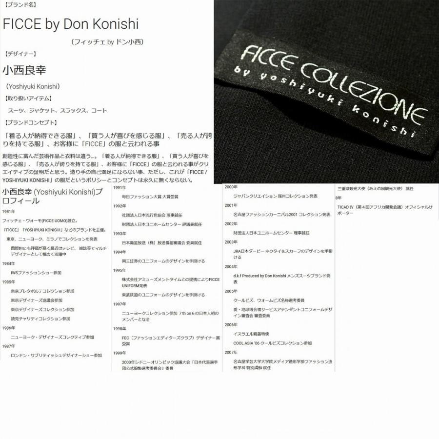 FICCE フィッチェ 紺ブレザー テーラード ジャケット スリムフィット 紺ブレ シルバーボタン Y体 AB体  9000 RJ5004｜y-souko｜03