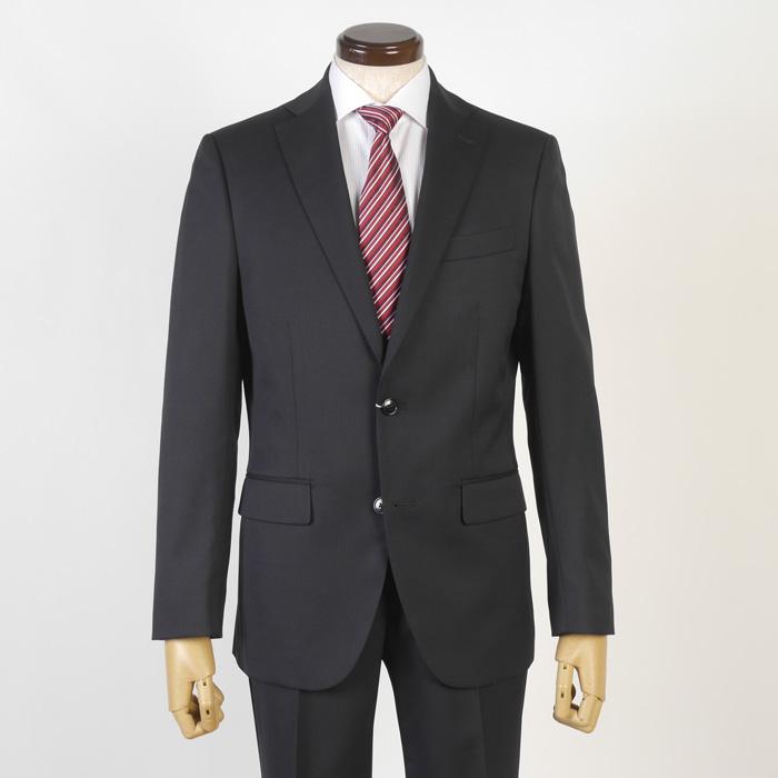 ★秋冬物メンズスーツ☆Ｙ７/黒 ストライプ＊ノータック 紳士服 ビジネス 新品 ☆秋冬物メンズスーツ☆Y7/黒 ストライプ＊ノータック 紳士服