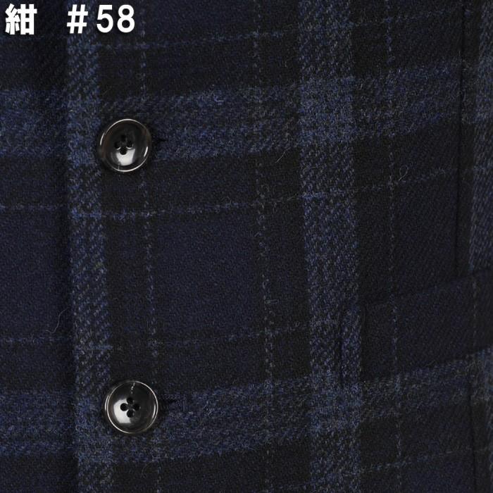 ベスト ジレ ウール メンズ 良質起毛 タータンチェック 全3色 4500