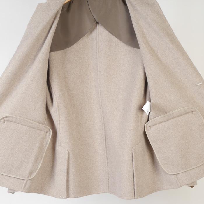 チェスターカラー ジャケット風コート ウール メンズ 48(L)サイズ