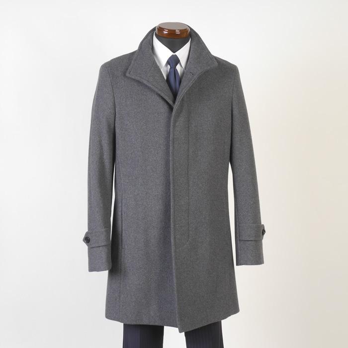 スタンドカラー コート ウール メンズ Lサイズ ビジネスコートSG-L