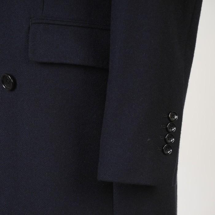 販売終了ダブルチェスターカラー コート メンズウール＆カシミヤ L