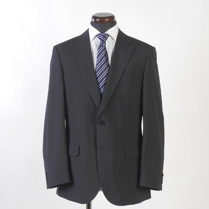スーツ1タック ビジネススーツ メンズ A6 ウォッシャブル チャコール