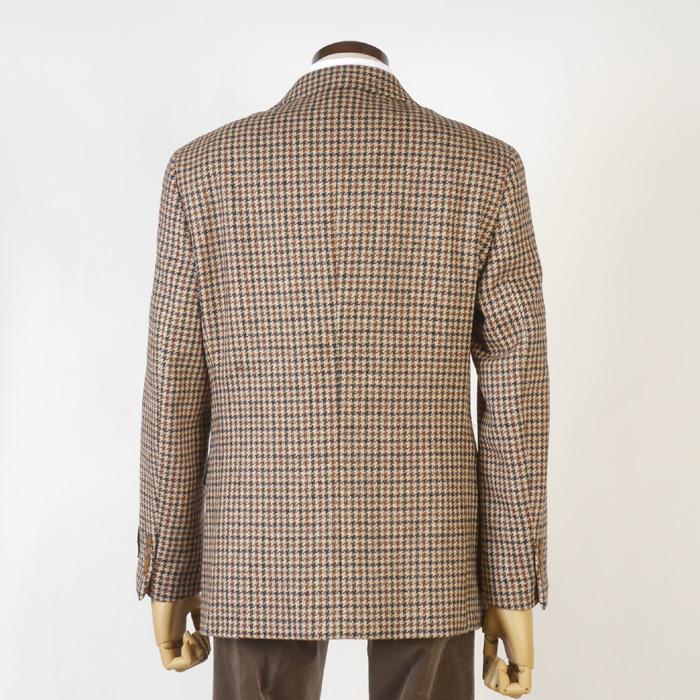 未使用級 MOON 英国ウール g-stage ツイード テーラードジャケット 秋冬 MOON ツイード ジャケット グレーヘリンボーン 3つボタン メンズ
