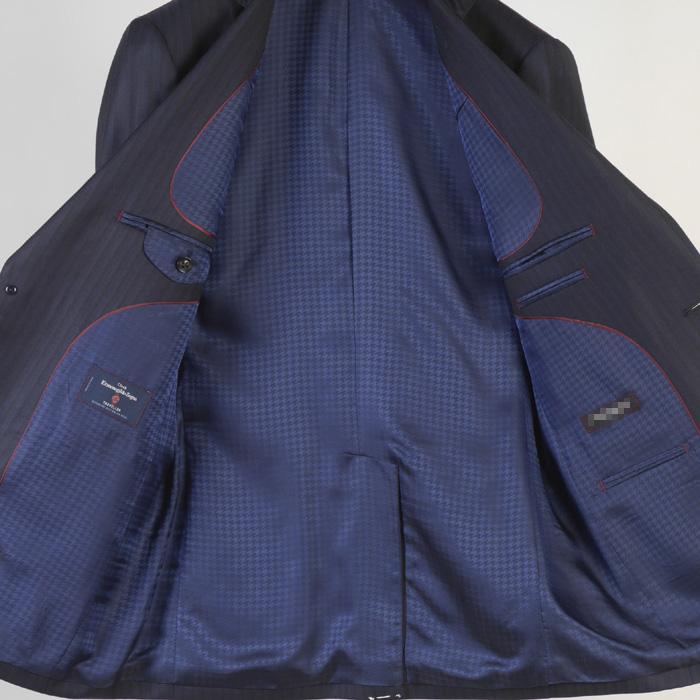 スーツ ErmenegildoZegna ゼニア「TRAVELLER」トラベラーノータック スリム ビジネス スーツ メンズ本水牛釦使用 全5柄 54000 bi tRS2050の画像