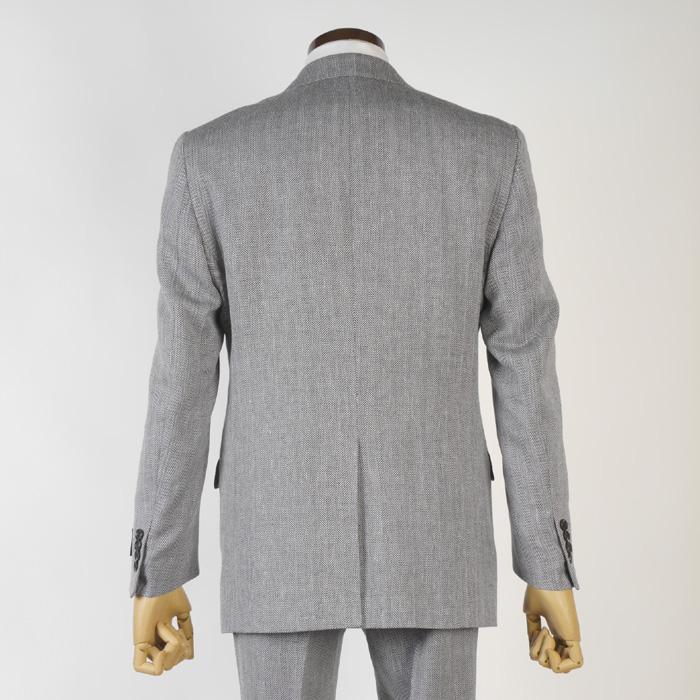 スーツ ErmenegildoZegna ゼニア「CROSS PLY」クロスプライノータック スリム ビジネス スーツ メンズ本水牛釦使用 全2柄 51000 bi tRS2051の画像