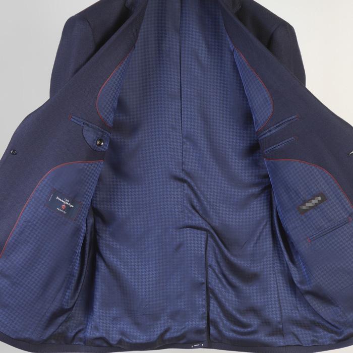 スーツ ErmenegildoZegna ゼニア「CROSS PLY」クロスプライノータック スリム ビジネス スーツ メンズ本水牛釦使用 全2柄 51000 bi tRS2051の画像