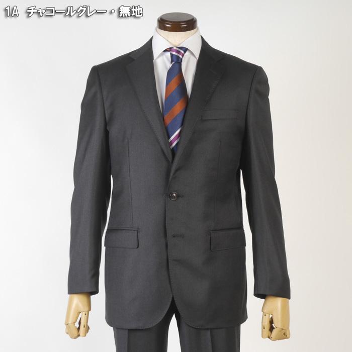 スーツ Loropiana ロロピアーナノータック ビジネススーツ メンズ本水牛釦使用 全6柄 bi 48000 tRS2053の画像