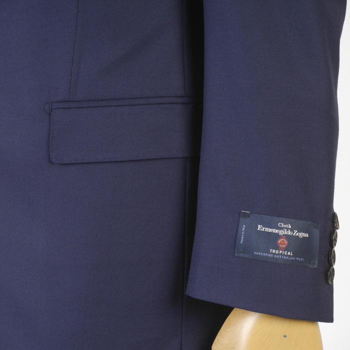 スーツ ErmenegildoZegna ゼニア「TROPICAL」トロピカルノータック スリム ビジネス スーツ メンズ本水牛釦使用 全3柄 54000 bi tRS3058の画像