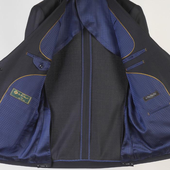 スーツ Loropiana ロロピアーナ「365」Super130'sノータック スリム ビジネス スーツ メンズ本水牛釦使用 全2柄 48000 bi tRS3059aの画像