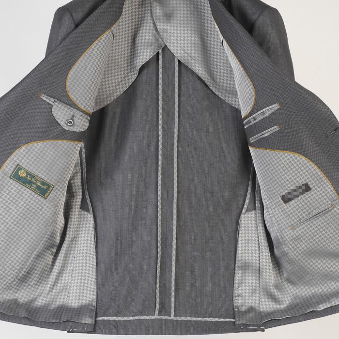 スーツ Loropiana ロロピアーナ「365」Super130'sノータック スリム ビジネス スーツ メンズ本水牛釦使用 全5柄 48000 bi tRS3059abの画像