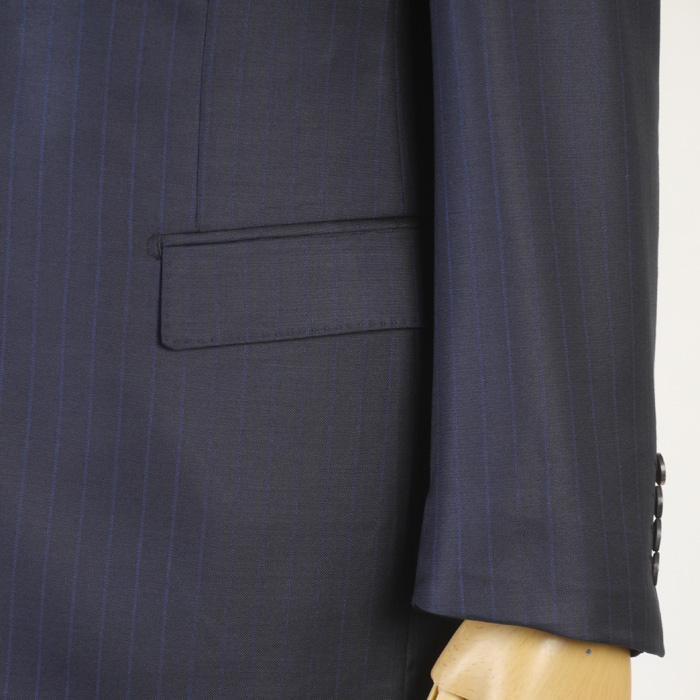 スーツ Loropiana ロロピアーナ「365」Super130'sノータック スリム ビジネス スーツ メンズ本水牛釦使用 全5柄 48000 bi tRS3059abの画像