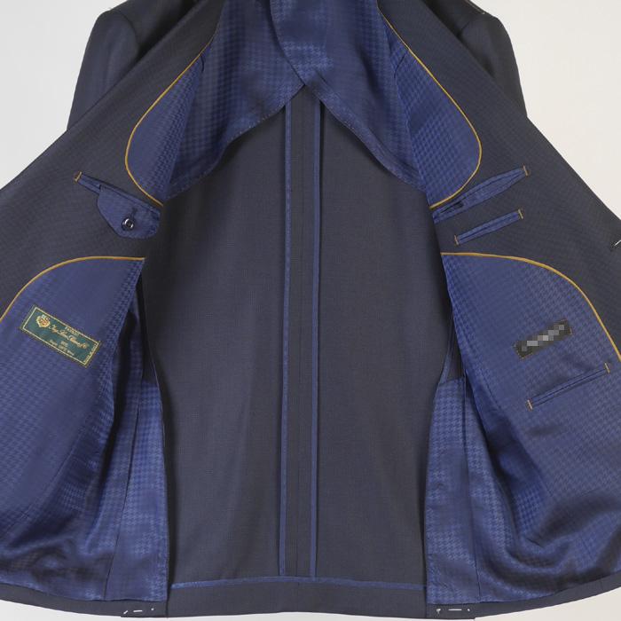 スーツ Loropiana ロロピアーナ「365」Super130'sノータック スリム ビジネス スーツ メンズ本水牛釦使用 全5柄 48000 bi tRS3059abの画像